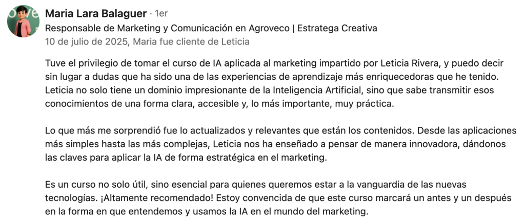 Leticia Rivera opiniones
